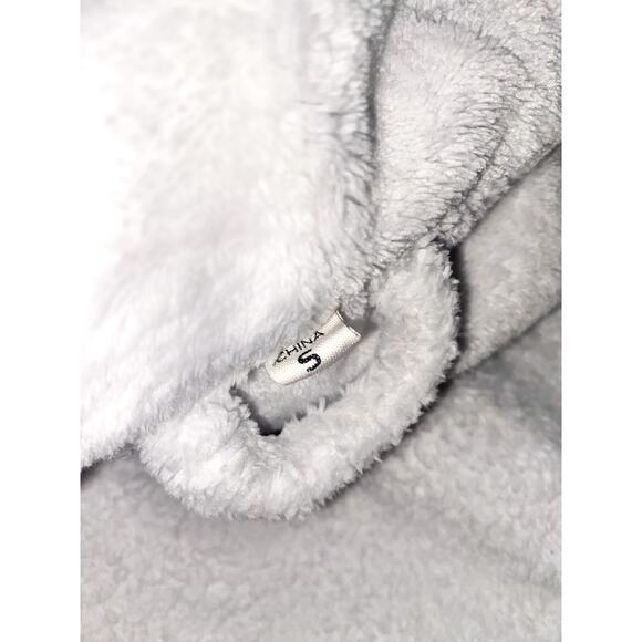 Plush White Long Robe Size S - Picture 6 of 8